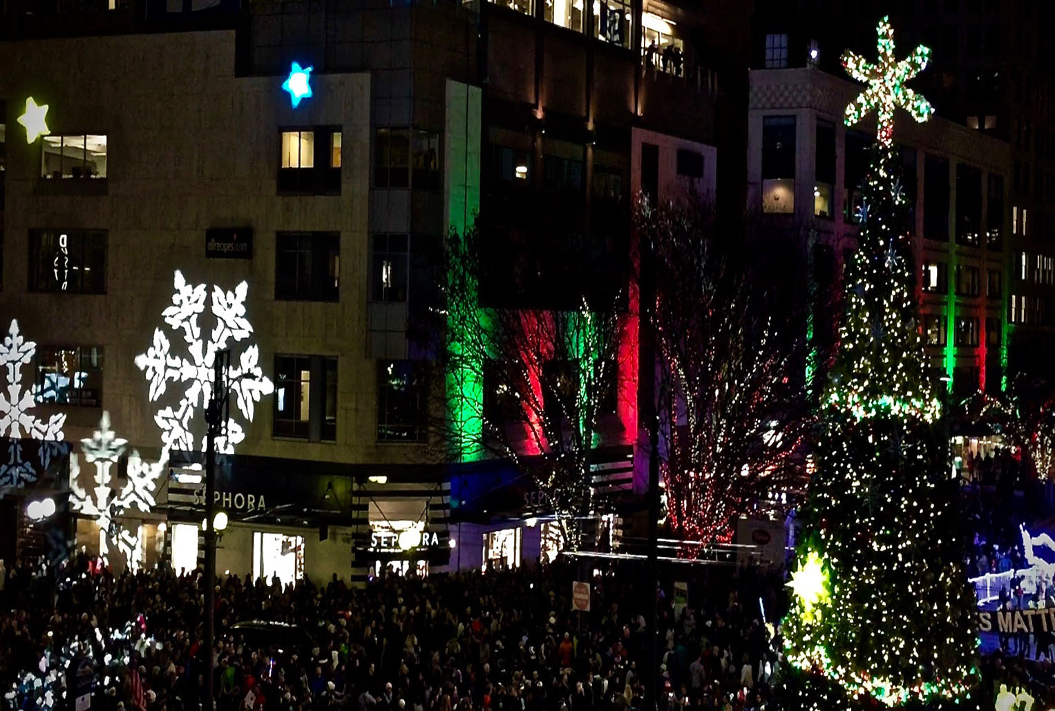 Westlake Tree Lighting Hollywood Lights